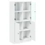 Tall sideboard with white engineered wood doors 68x37x142 cm by vidaXL, Sideboards - Ref: Foro24-3295864, Price: 119,23 €, Di...
