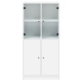 Hohes Sideboard mit weißen Holzwerkstofftüren, 68 x 37 x 142 cm von vidaXL, Sideboards - Ref: Foro24-3295864, Preis: 120,46 €...