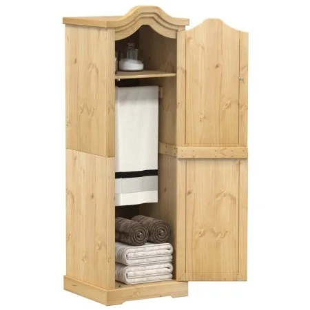 Corona Kleiderschrank aus massivem Kiefernholz 55x52x170 cm von vidaXL, Kleiderschränke - Ref: Foro24-4002764, Preis: 175,45 ...