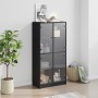 Hohes Sideboard mit Türen aus schwarzem Holzwerkstoff, 68 x 37 x 142 cm von vidaXL, Sideboards - Ref: Foro24-3295858, Preis: ...