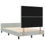 Estructura de cama Gris claro 120 x 190 cm Terciopelo