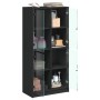 Tall sideboard with black engineered wood doors 68x37x142 cm by vidaXL, Sideboards - Ref: Foro24-3295858, Price: 129,48 €, Di...