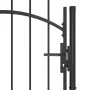 Puerta de jardín de acero negro 1x2,2 m de vidaXL, Puertas de jardín - Ref: Foro24-146320, Precio: 173,89 €, Descuento: %