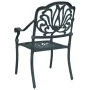 Gartenstühle 2 Einheiten grüner Aluminiumguss von vidaXL, Gartenstühle - Ref: Foro24-4002801, Preis: 293,23 €, Rabatt: %