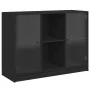 Black engineered wood sideboard 102x37x75.5 cm by vidaXL, Sideboards - Ref: Foro24-3295872, Price: 102,90 €, Discount: %