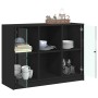 Black engineered wood sideboard 102x37x75.5 cm by vidaXL, Sideboards - Ref: Foro24-3295872, Price: 104,14 €, Discount: %