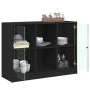 Black engineered wood sideboard 102x37x75.5 cm by vidaXL, Sideboards - Ref: Foro24-3295872, Price: 102,90 €, Discount: %