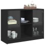 Black engineered wood sideboard 102x37x75.5 cm by vidaXL, Sideboards - Ref: Foro24-3295872, Price: 104,14 €, Discount: %