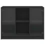 Black engineered wood sideboard 102x37x75.5 cm by vidaXL, Sideboards - Ref: Foro24-3295872, Price: 102,90 €, Discount: %