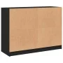 Black engineered wood sideboard 102x37x75.5 cm by vidaXL, Sideboards - Ref: Foro24-3295872, Price: 102,90 €, Discount: %