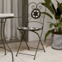 Klappbare Bistrostühle 2 Stück Keramik schwarz und weiß von vidaXL, Gartenstühle - Ref: Foro24-4003405, Preis: 141,57 €, Raba...