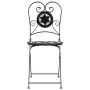 Klappbare Bistrostühle 2 Stück Keramik schwarz und weiß von vidaXL, Gartenstühle - Ref: Foro24-4003405, Preis: 139,16 €, Raba...