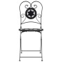 Klappbare Bistrostühle 2 Stück Keramik schwarz und weiß von vidaXL, Gartenstühle - Ref: Foro24-4003405, Preis: 141,57 €, Raba...