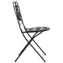 Klappbare Bistrostühle 2 Stück Keramik schwarz und weiß von vidaXL, Gartenstühle - Ref: Foro24-4003405, Preis: 139,16 €, Raba...