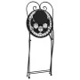 Klappbare Bistrostühle 2 Stück Keramik schwarz und weiß von vidaXL, Gartenstühle - Ref: Foro24-4003405, Preis: 139,16 €, Raba...
