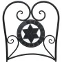 Folding bistro chairs 2 pcs ceramic black and white by vidaXL, Garden chairs - Ref: Foro24-4003405, Price: 139,16 €, Discount: %