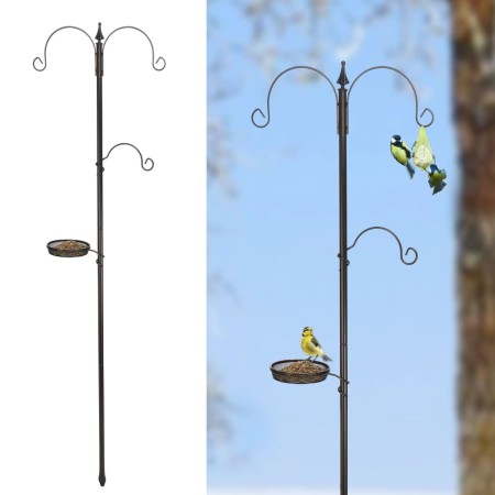 HI Standard Vogelfutterhaus Schwarz von HI, Vogel Fütterer - Ref: Foro24-429125, Preis: 27,55 €, Rabatt: %