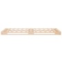 Estructura de cama sin colchón madera maciza de pino 100x200 cm