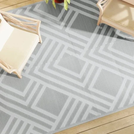 Grauer PP-Außenteppich 190x290 cm von vidaXL, Outdoor-Protektoren - Ref: Foro24-368564, Preis: 57,74 €, Rabatt: %