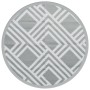 Alfombra de exterior PP gris Ø200 cm