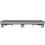 Estructura cama madera ingeniería metal gris Sonoma 140x200 cm de vidaXL, Camas y somieres - Ref: Foro24-845860, Precio: 111,...