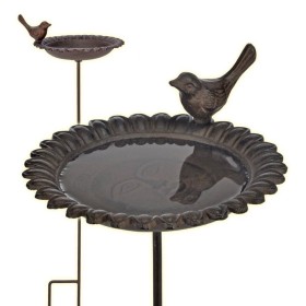HI Bebedero/bañera para pájaros de hierro fundido marrón de HI, Pilas para pájaros - Ref: Foro24-429171, Precio: 28,00 €, Des...