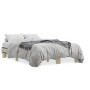 Estructura cama madera ingeniería metal roble Sonoma 120x190 cm de vidaXL, Camas y somieres - Ref: Foro24-845888, Precio: 96,...