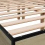 Bettgestell aus Sonoma-Eiche-Metallwerkstoff, 120 x 190 cm von vidaXL, Betten und Lattenroste - Ref: Foro24-845888, Preis: 94...