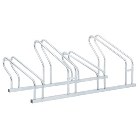 Stand for 4 bicycles independent floor galvanized steel by vidaXL, Bases and supports for storing bicycles - Ref: Foro24-4005...