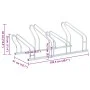 Stand for 4 bicycles independent floor galvanized steel by vidaXL, Bases and supports for storing bicycles - Ref: Foro24-4005...