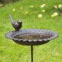 HI Brown Cast Iron Birdbath/Bath by HI, Birdbaths - Ref: Foro24-429171, Price: 28,00 €, Discount: %