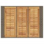 Garden table gray PE rattan wooden surface 105x80x110cm by vidaXL, Garden tables - Ref: Foro24-368697, Price: 210,53 €, Disco...