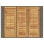 Garden table gray PE rattan wooden surface 105x80x110cm by vidaXL, Garden tables - Ref: Foro24-368697, Price: 227,77 €, Disco...