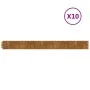 Flexible Corten steel lawn edging 10 pieces 10x103 cm by vidaXL, grass trimmers - Ref: Foro24-821890, Price: 49,84 €, Discoun...