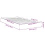 Sonoma oak engineered wood bed frame 100x200 cm by vidaXL, Beds and slatted bases - Ref: Foro24-842058, Price: 62,41 €, Disco...