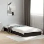 Black engineered wood bed frame 90x200 cm by vidaXL, Beds and slatted bases - Ref: Foro24-842064, Price: 68,91 €, Discount: %