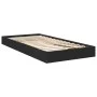 Black engineered wood bed frame 90x200 cm by vidaXL, Beds and slatted bases - Ref: Foro24-842064, Price: 68,91 €, Discount: %