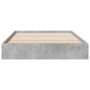 Concrete gray engineered wood bed frame 90x200cm by vidaXL, Beds and slatted bases - Ref: Foro24-842066, Price: 66,80 €, Disc...