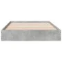 Concrete gray engineered wood bed frame 90x200cm by vidaXL, Beds and slatted bases - Ref: Foro24-842066, Price: 65,92 €, Disc...