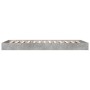 Concrete gray engineered wood bed frame 90x200cm by vidaXL, Beds and slatted bases - Ref: Foro24-842066, Price: 66,80 €, Disc...