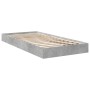 Concrete gray engineered wood bed frame 90x200cm by vidaXL, Beds and slatted bases - Ref: Foro24-842066, Price: 66,80 €, Disc...
