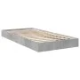 Concrete gray engineered wood bed frame 90x200cm by vidaXL, Beds and slatted bases - Ref: Foro24-842066, Price: 65,92 €, Disc...