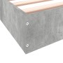 Concrete gray engineered wood bed frame 90x200cm by vidaXL, Beds and slatted bases - Ref: Foro24-842066, Price: 66,80 €, Disc...