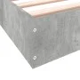 Concrete gray engineered wood bed frame 90x200cm by vidaXL, Beds and slatted bases - Ref: Foro24-842066, Price: 65,92 €, Disc...