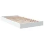 White engineered wood bed frame 90x190 cm by vidaXL, Beds and slatted bases - Ref: Foro24-842070, Price: 75,42 €, Discount: %