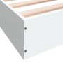 Weißer Bettrahmen aus Holzwerkstoff, 90 x 190 cm von vidaXL, Betten und Lattenroste - Ref: Foro24-842070, Preis: 79,29 €, Rab...