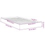 Sonoma oak engineered wood bed frame 90x190 cm by vidaXL, Beds and slatted bases - Ref: Foro24-842072, Price: 73,27 €, Discou...