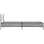 Estructura cama madera ingeniería metal gris Sonoma 100x200 cm de vidaXL, Camas y somieres - Ref: Foro24-845590, Precio: 80,57 €