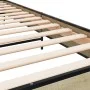 Sonoma oak metal engineered wood bed frame 75x190 cm by vidaXL, Beds and slatted bases - Ref: Foro24-845623, Price: 63,67 €, ...