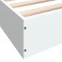 Estructura de cama madera de ingeniería blanca 160x200 cm de vidaXL, Camas y somieres - Ref: Foro24-842007, Precio: 106,43 €,...